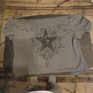 ROMWE Dark Gray Casual Top